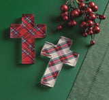 Mud Pie MP 40030572x Tartan Crosses - 2 Colors