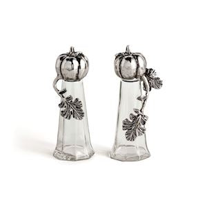 Mud Pie MP 40250194 Pumpkin Glass Salt & Pepper Set