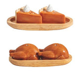 Mud Pie MP 40250196x Thanksgiving Salt & Pepper Set - 2 Styles