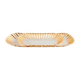 Mud Pie MP 40700695x Gold Edge Ruffle Tray - 2 Sizes