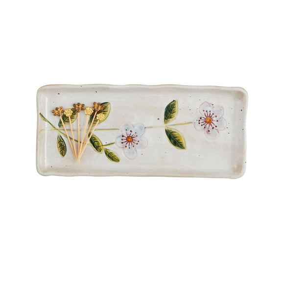 Mud Pie MP 40700748x Flower Everything Tray