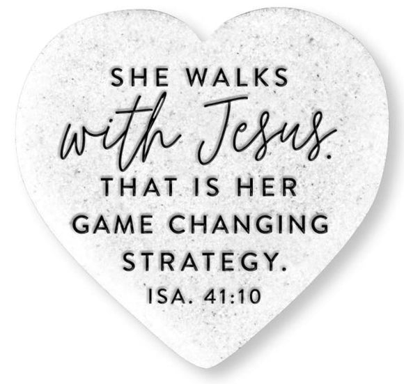 Dicksons Gifts DG 4075x Tabletop Heart Stone - 4 Styles