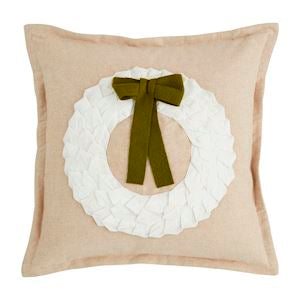 MUD PIE MP 41601034 VELVET WREATH PILLOW