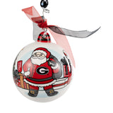 Glory Haus 26 4200163402 UGA Georgia Happy Holidays Georgia Santa Ornament