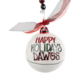 Glory Haus 26 4200163402 UGA Georgia Happy Holidays Georgia Santa Ornament