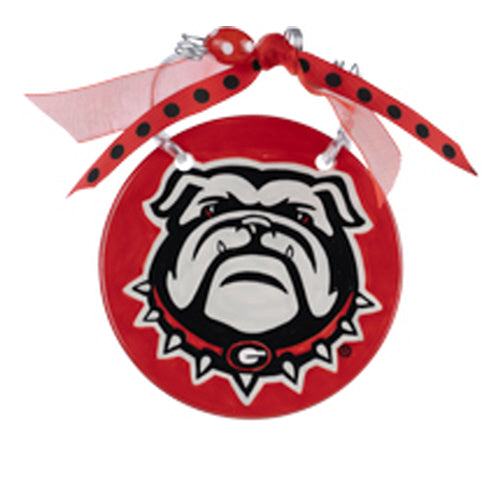 Glory Haus GH 421130002 Georgia Bulldog Flat Ornament