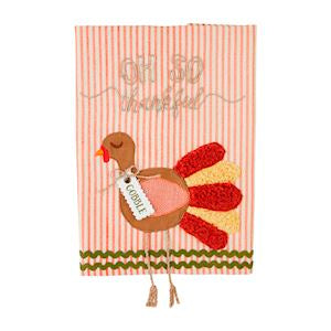 MUD PIE MP 42170110 THANKSGIVING DANGLE LEG TOWEL