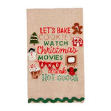 Mud Pie MP 42170130xx Embroidery Christmas Towel