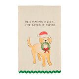 Mud Pie MP 42170135 Christmas Pet Towels