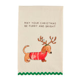 Mud Pie MP 42170135 Christmas Pet Towels