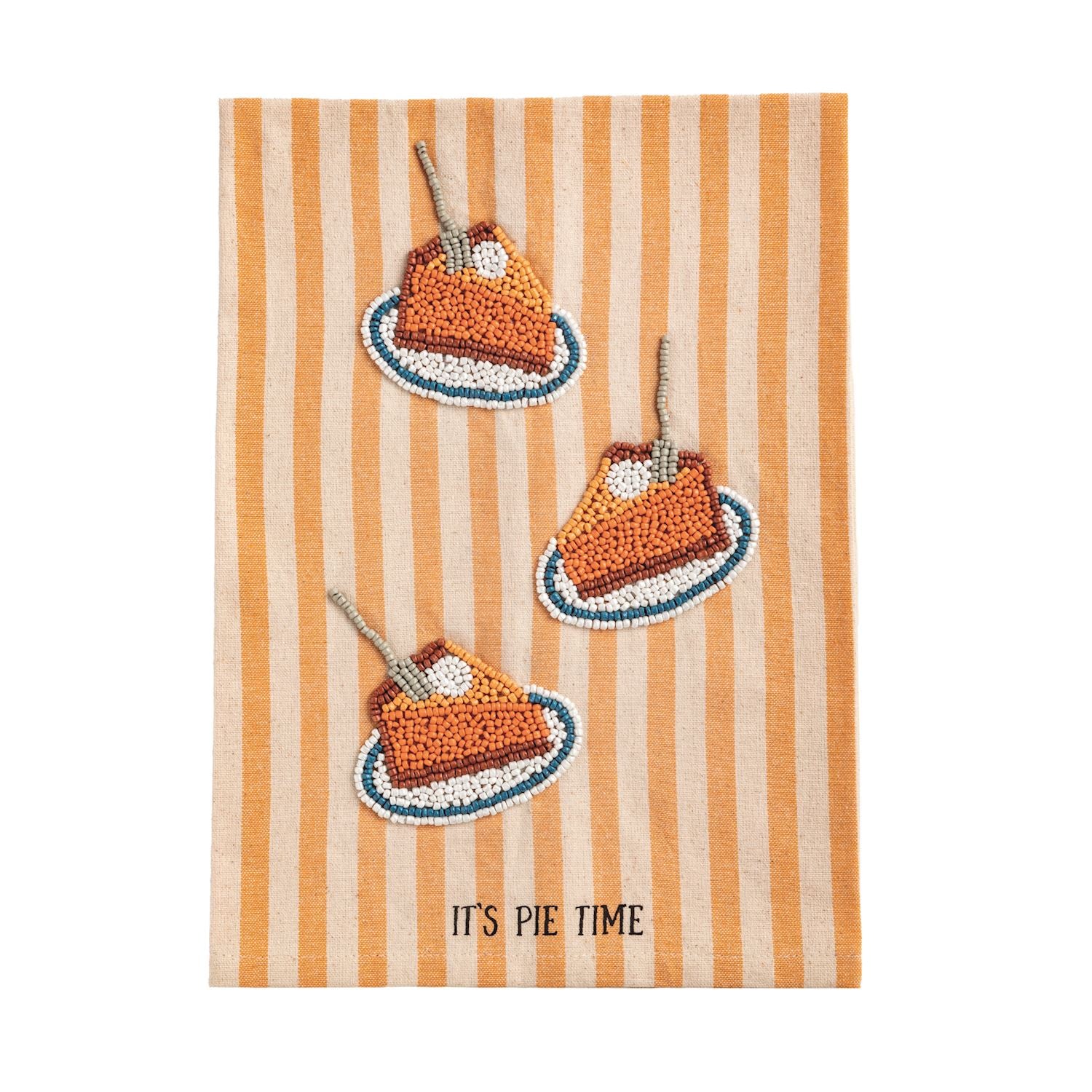 Mud Pie Beaded Thanksgiving Towel - Thumbnail 2