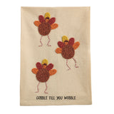 Mud Pie MP 42170212xx Beaded Thanksgiving Towel - 3 Styles