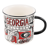 GLORY HAUS GH 4227163402 UGA COLLAGE CAMPFIRE MUG