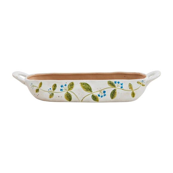 Mud Pie MP 42300077 Blue Flower Cracker Dish