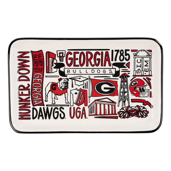 Glory Haus GH 428163402 UGA Collage Trinket Tray