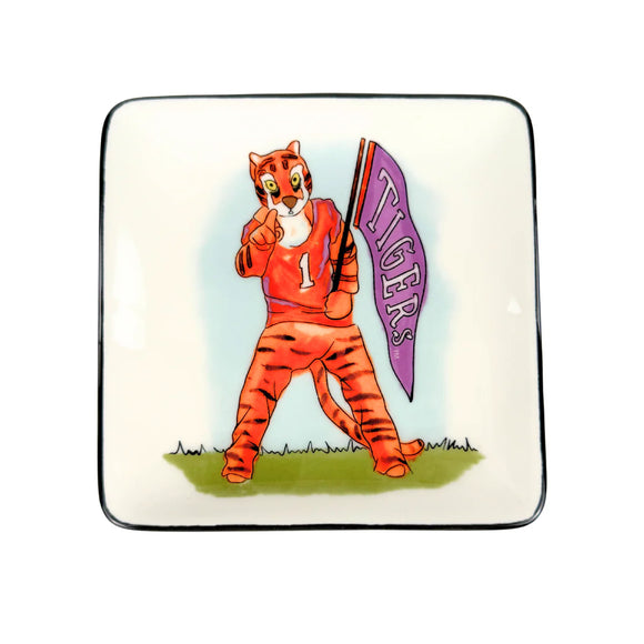 Glory Haus GH 428173412 Clemson Tiger Trinket Tray 5in