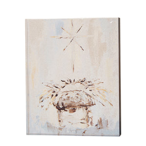 RAZ IMPORTS RZ 4328030 8" BABY JESUS IN MANGER ACRYLIC BLOCK