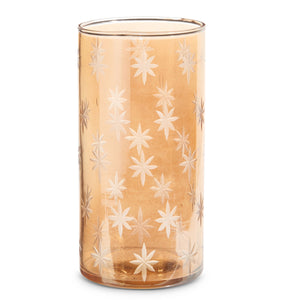 RAZ IMPORTS RZ 4438317 8" ETCHED GOLD STAR CONTAINER