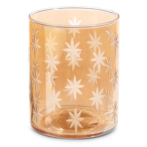 RAZ IMPORTS RZ 4438318 5" ETCHED GOLD STAR CONTAINER