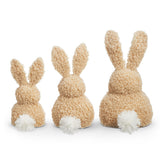 Raz Imports RZ 4453329x Faux Fur Sherpa Bunnies - 3 Sizes