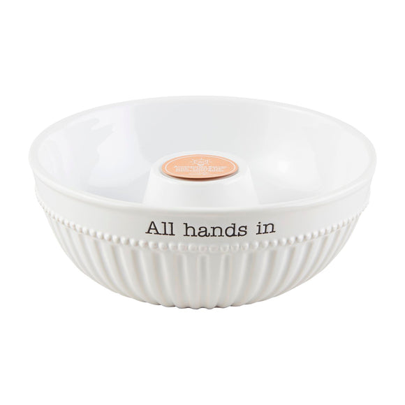 Mud Pie MP 46000371 All Hands In Accessories Serving Bowl