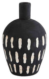 Mud Pie MP 47700345xx Carved Black Wood Pot
