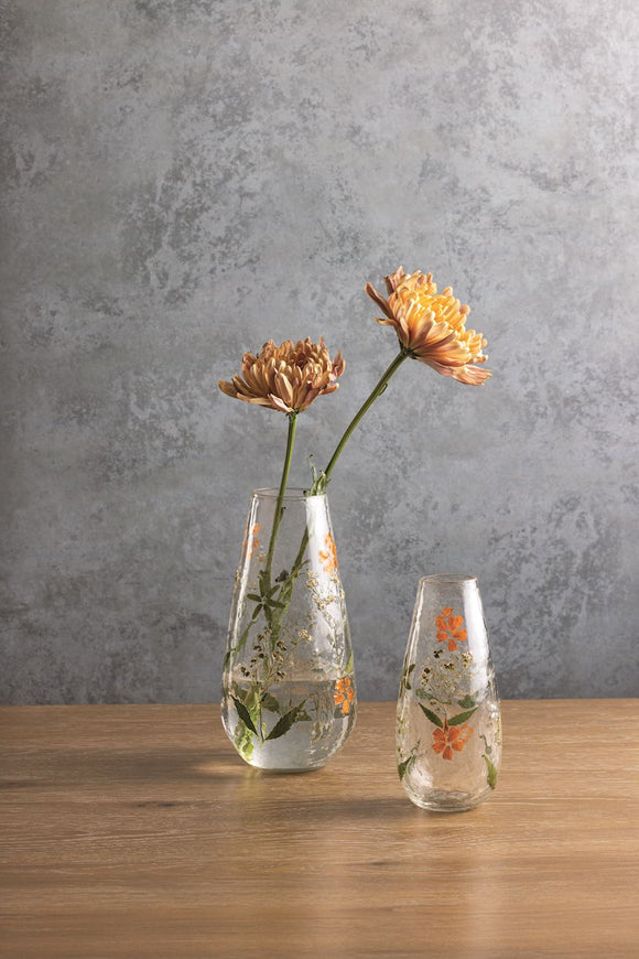 Mud Pie MP 47700469x Fall Pressed Flower Vase - 2 Sizes