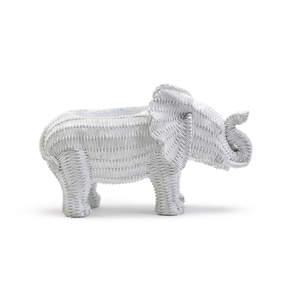 Two's Company TC 53866 Basket Weave Elephant