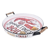 Glory Haus GH 54163402 Crawfish Good Times Boil Enamel Tray