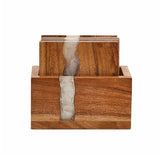 Two's Company TC 54278 Verglas Set of 4 Coastersw/Holder