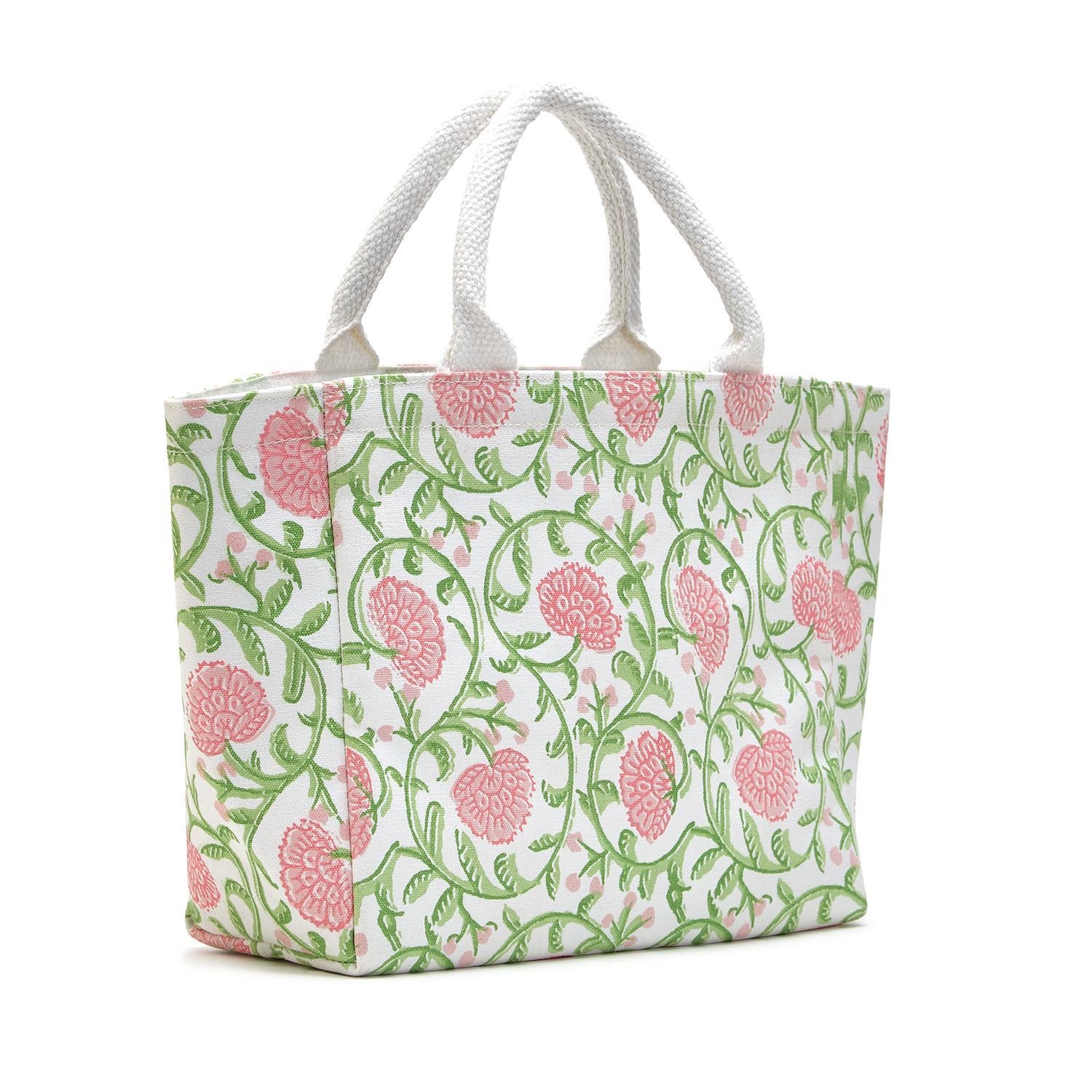 Two's Company TC 54504-20x Floral Block Print Thermal Lunch Cotton