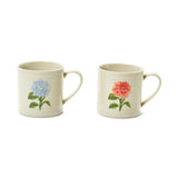 Two's Company TC 54695-20x Hydrangea Mug with Embossed Hand-Painted Flower - 2 Colors