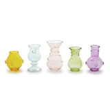 Two's Company TC 54997x Verre Hand-Blown Bud Vases Hand-Blown Glass - 5 Colors