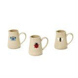 Two's Company TC 55018-20x Enchanted Garden Small Pitcher with Hand-Painted Accent Stoneware - 3 Designs