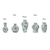 Two's Company TC 55051x Primrose and Lotus Hand-Painted Chinoiserie Porcelain Vases - 5 Shapes