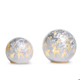 Raz Imports RZ 4523136x Lighted Forest Scene Orbs - 2 Sizes