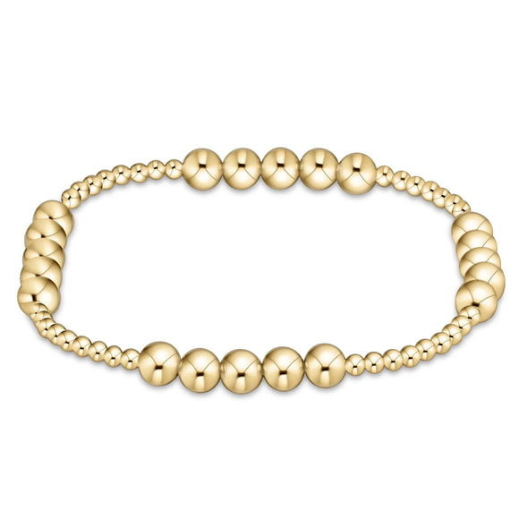 ENEWTON DESIGN ED BCLG25BLFPG5 CLASSIC BLISSFUL PATTERN 2.5MM BEAD BRACELET -  5MM GOLD