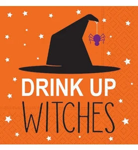Design Design DD 624-10176 Drink Up Witches Cocktail Napkin