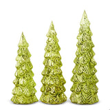 RAZ Imports RZ 4520885x Apple Green Glass Trees - 3 Sizes