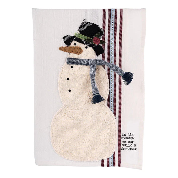 Glory Haus GH 70150513 We Can Build A Snowman Tea Towel