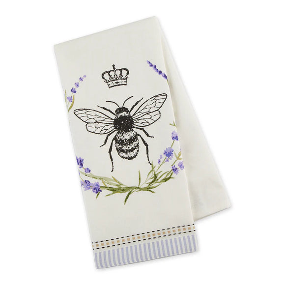 DESIGN IMPORTS DI 755209 ROYAL BEE EMELLISHED DISHTOWEL