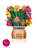 Freshcut Paper FP 7411 Mini Festive Tulips Pop-Up Card