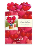 Freshcut Paper FP 7425 Mini Heart Balloons Pop-Up Card