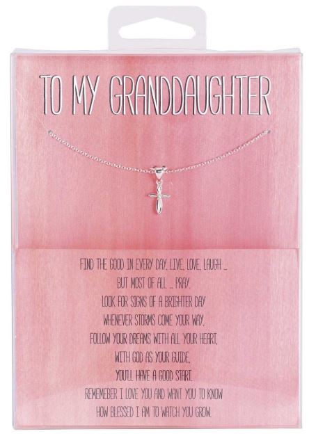 Dicksons Gifts DG 35-8076 Necklace To My Granddaughter Petal Cross
