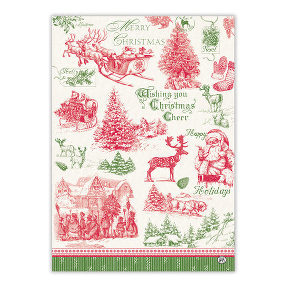 MICHEL DESIGN WORKS MDW 810396 IT'S CHRISTMASTIME KITCHEN TOWEL