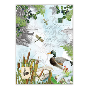 MICHEL DESIGN WORKS MDW 810429 BY THE LAKE KITCHEN TOWEL