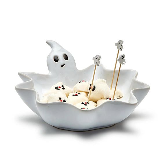 Two's Company TC 82133 Spooktacular Ghost Bowl w/Picks