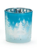 Two's Company TC 82214 Snowed Forest Frosted Candleholders