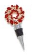 Two's Company TC 82276-20 Holiday Wreath Jeweled Bottle Stoppers In Gift Box