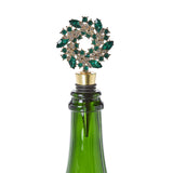 Two's Company 26 82889xx Holiday Wreath Jeweled Bottle Stoppers - 3 Colors
